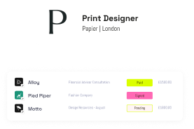 designer print example